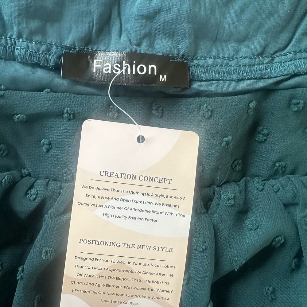 Teal Textured Dress - Picture 4 of 5